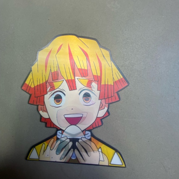 Demon Slayer Zenitsu Agatsuma 3D Lenticular Motion Car Sticker Decal Peeker - Picture 1 of 4
